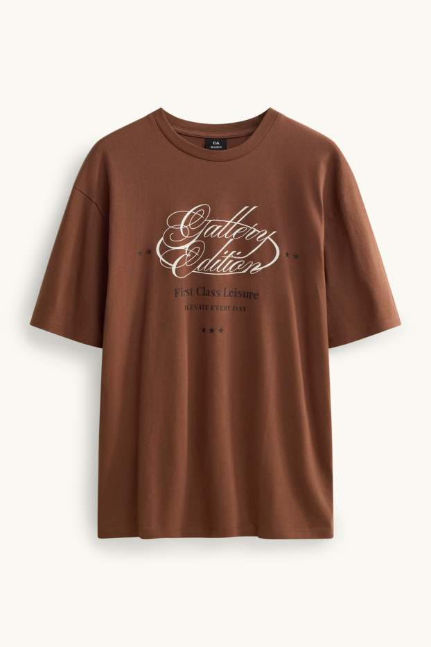 Home - Samarreta de màniga curta - relaxed fit - marró
