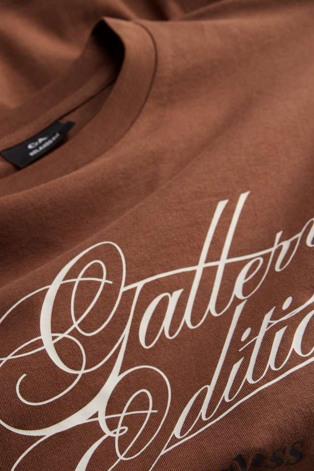 Home - Samarreta de màniga curta - relaxed fit - marró