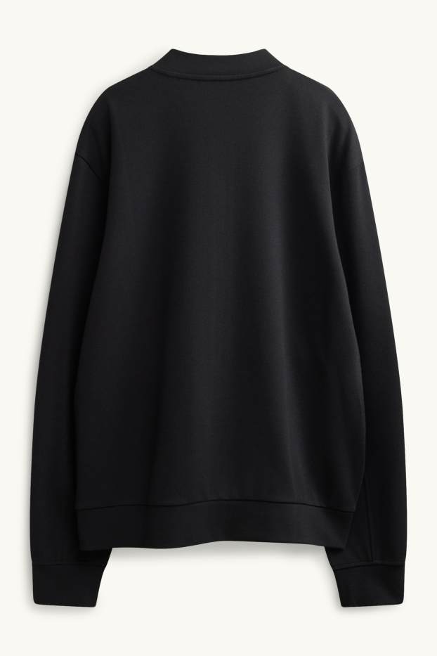Men - Zip-through sweatshirt - black