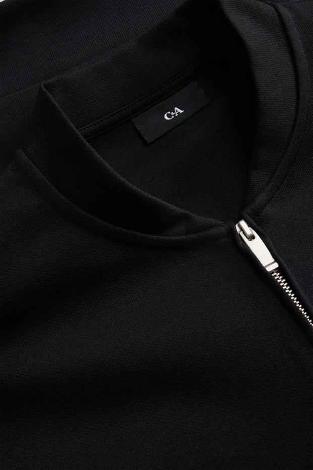 Men - Zip-through sweatshirt - black