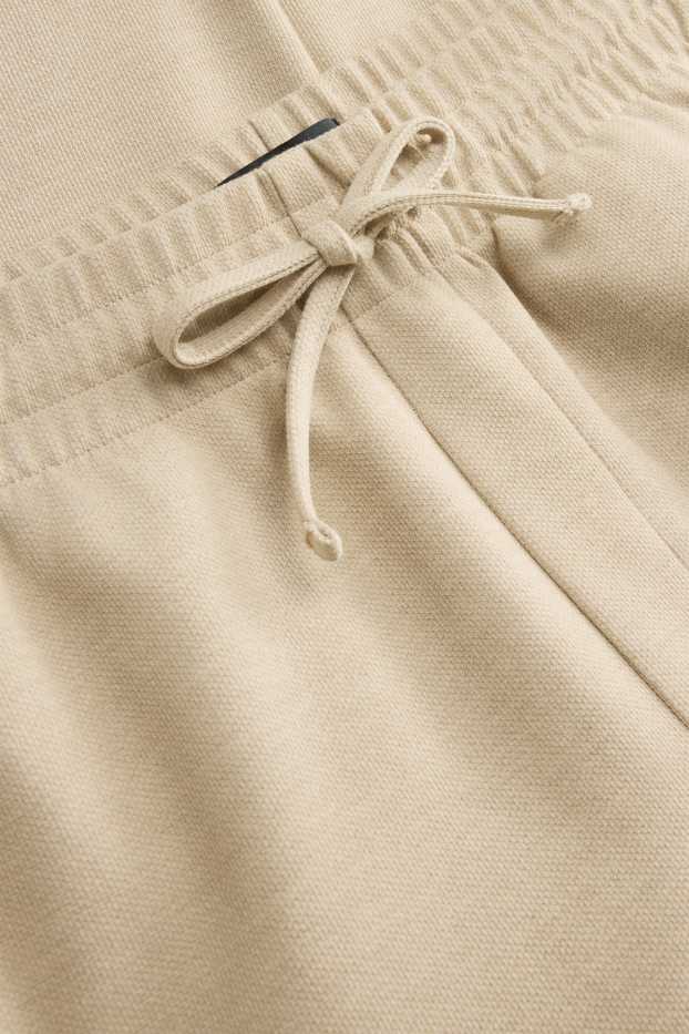 Heren - Joggingbroek - met structuur - beige