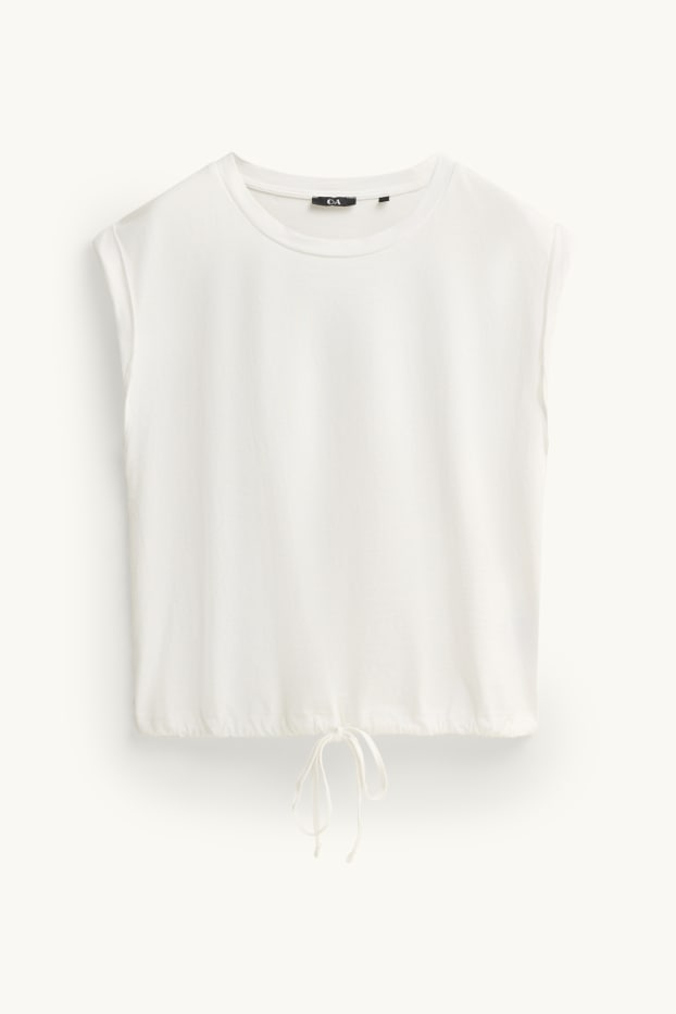 Damen - T-Shirt - Regular Fit - weiß