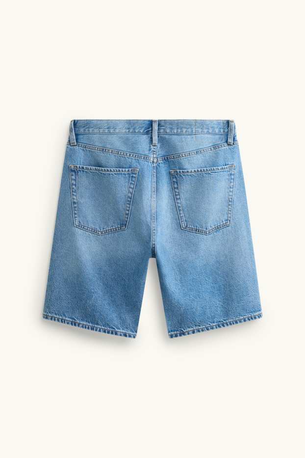 Men - Denim shorts - blue denim