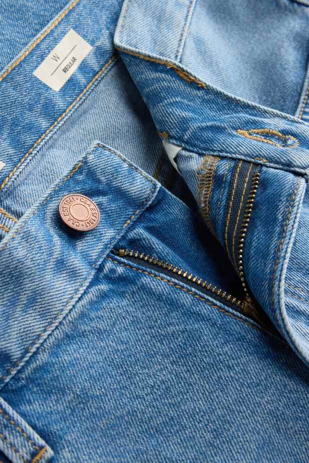 Men - Denim shorts - blue denim