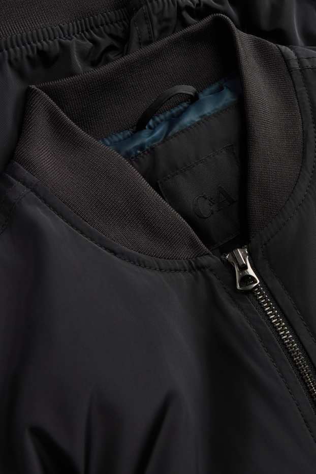 Home - Jaqueta bomber - folrada - negre
