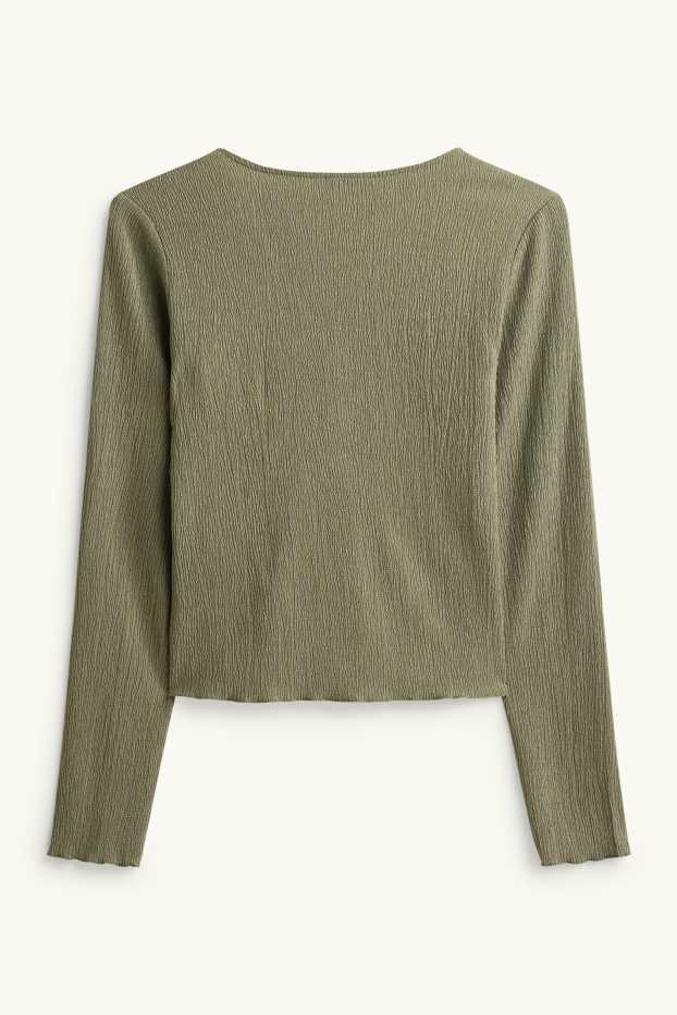 Damen - Langarmshirt - Regular Fit - khaki