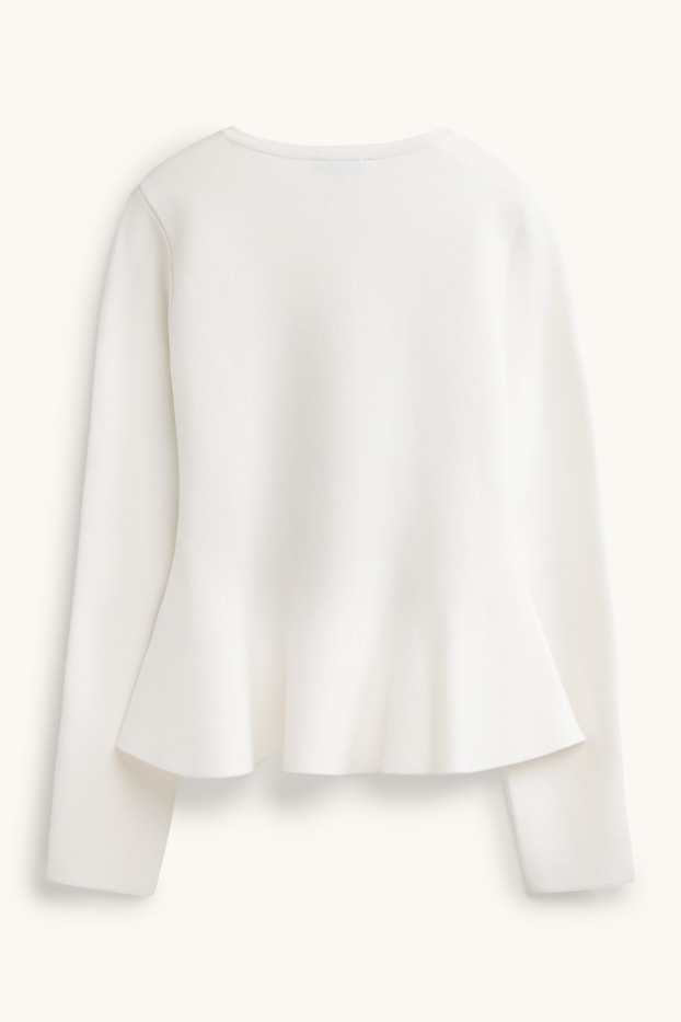 Femmes - Gilet de maille - blanc