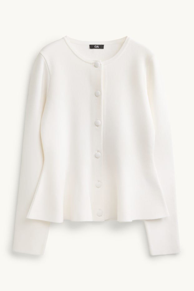 Femmes - Gilet de maille - blanc