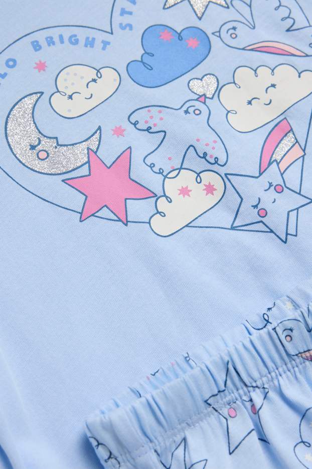 Děti - dívky - Pyžamo - světle modrá