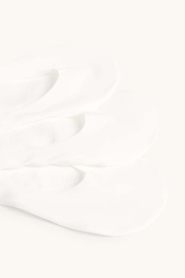 Femmes - Lot de 3 paires - chaussinettes - blanc