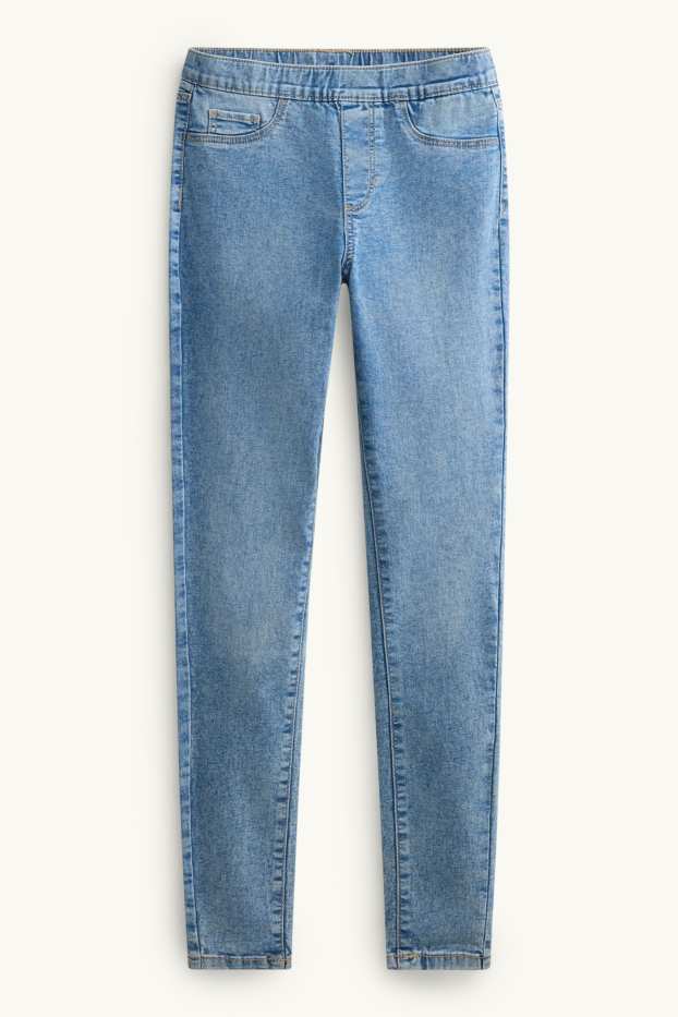 Femmes - Jegging jean - mid waist - jean bleu clair