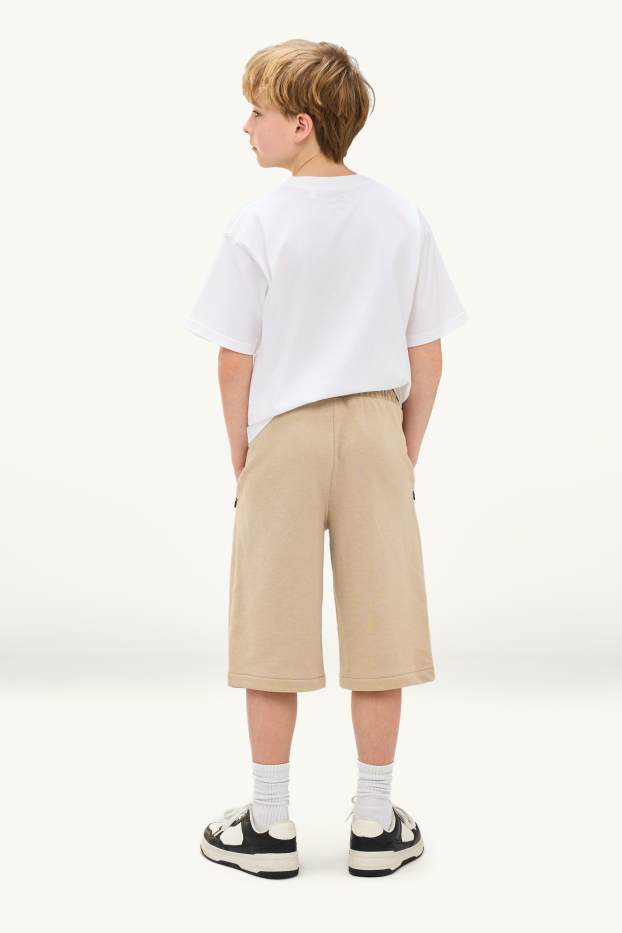 Nen - Paquet de 3 - pantalons curts de xandall - beix