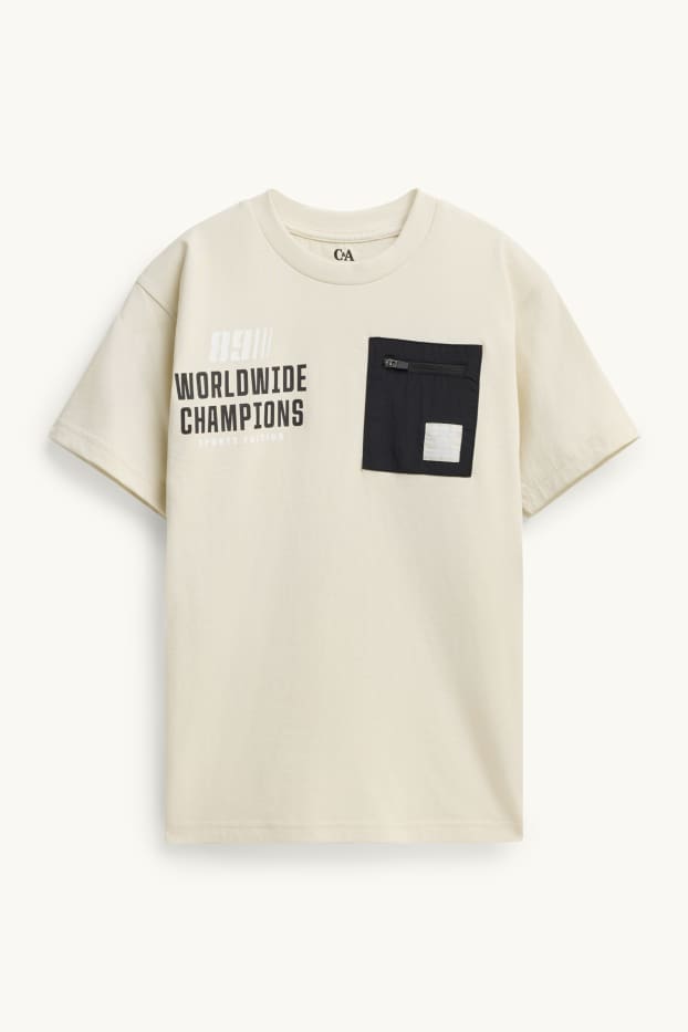 Enfants garçons - T-shirt - crème