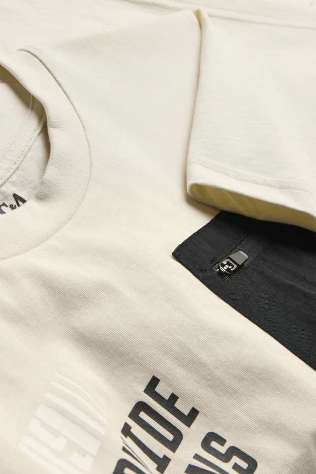 Enfants garçons - T-shirt - crème