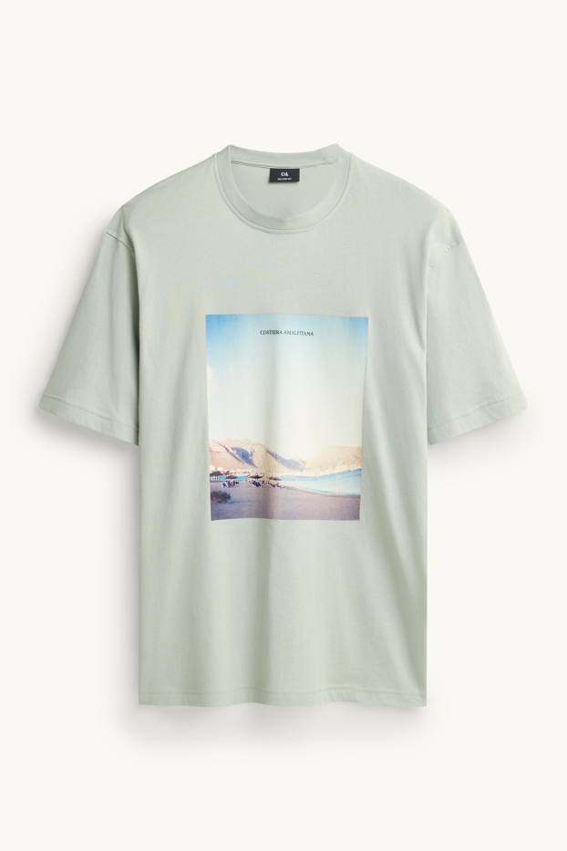 Herren - T-Shirt - Relaxed Fit - hellgrün