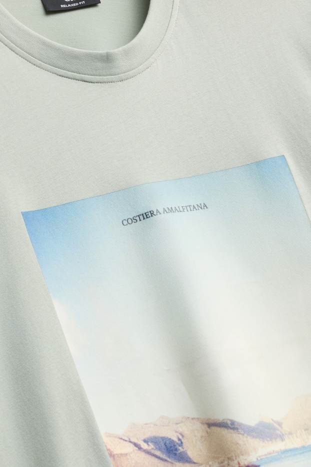 Herren - T-Shirt - Relaxed Fit - hellgrün