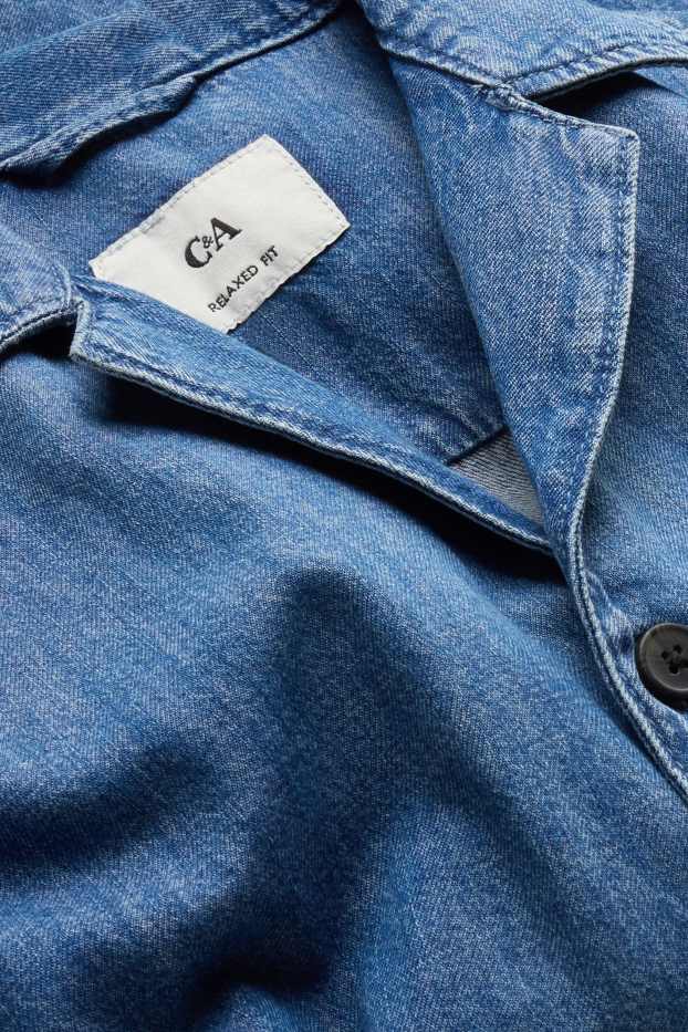 Heren - Spijkerblouse - relaxed fit - blauw