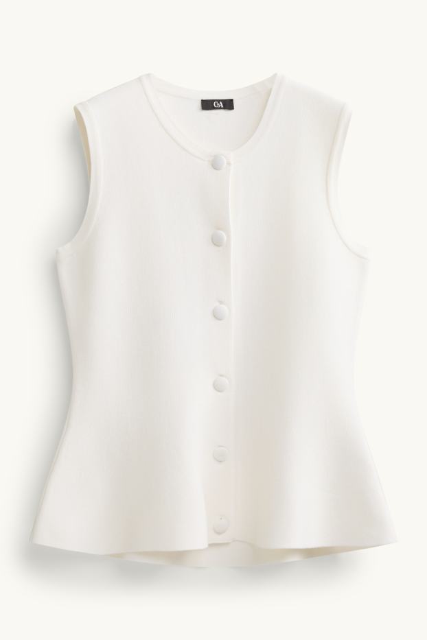 Dona - Armilla de punt de mitja - blanc