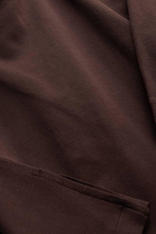Damen - T-Shirt - Oversized - braun