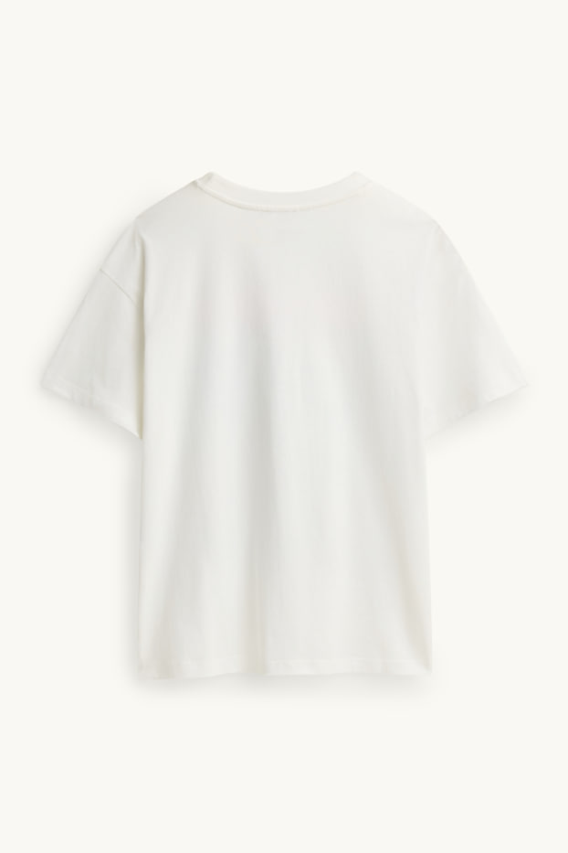 Femmes - T-shirt - relaxed fit - blanc