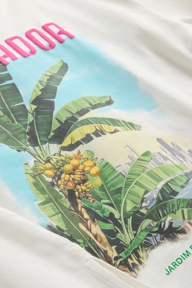 Femmes - T-shirt - relaxed fit - blanc