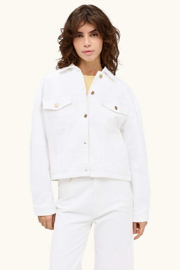 Femmes - Veste en jean - blanc