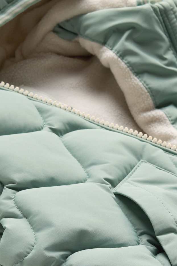 Bébés garçons - Bébé - doudoune sans manches à capuche - finition déperlante - vert