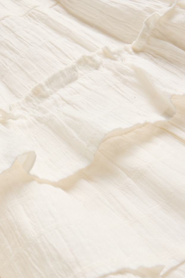 Damen - Rock - strukturiert - weiss