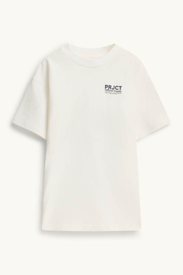 Enfants garçons - T-shirt - texturé - blanc