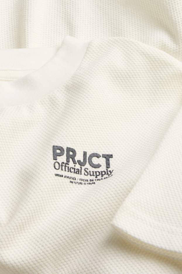 Enfants garçons - T-shirt - texturé - blanc