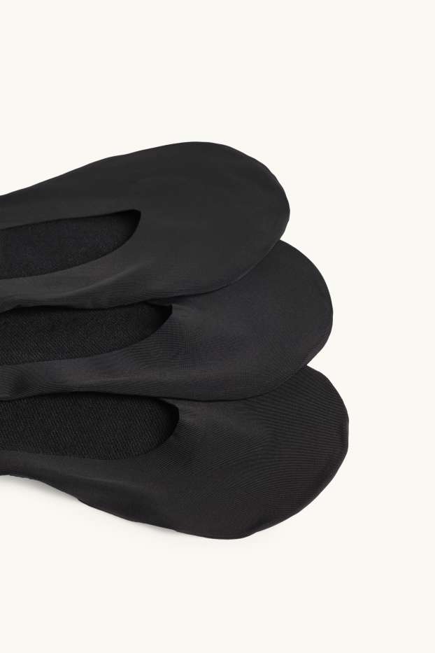 Dona - Paquet de 3 - mitjons invisibles - negre