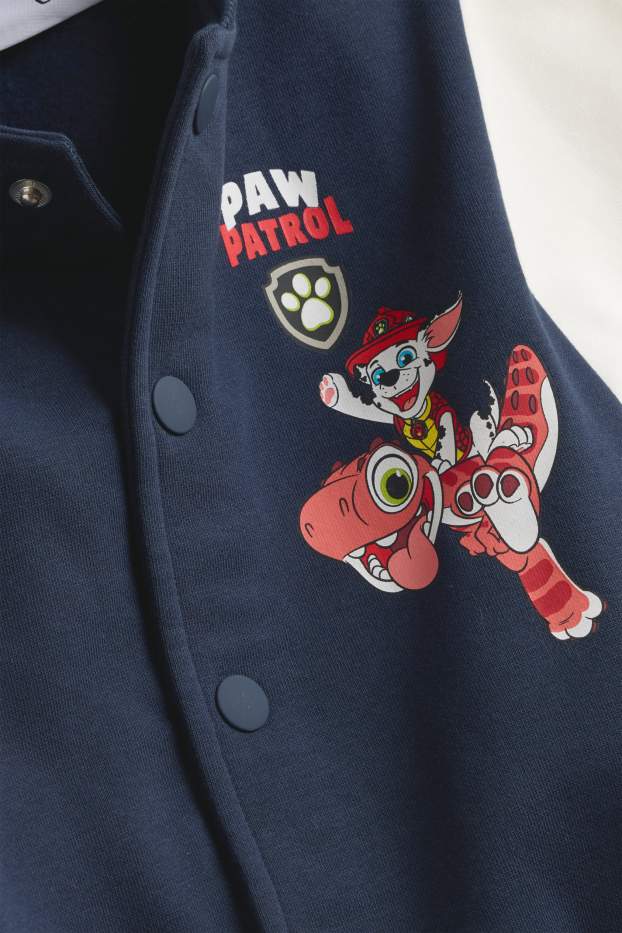 Kinder Buben - PAW Patrol - Marshall - Collegejacke - dunkelblau