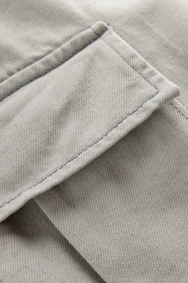 Kinder Jungen - Jeans-Bermudas - hellgrau