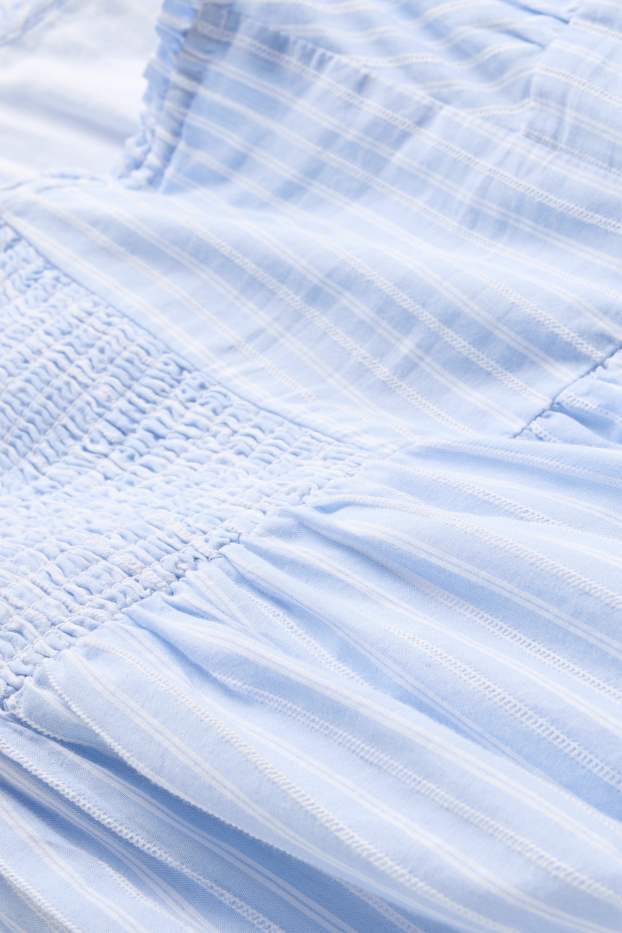 Donna - Vestito Fit & Flare - a righe - azzurro