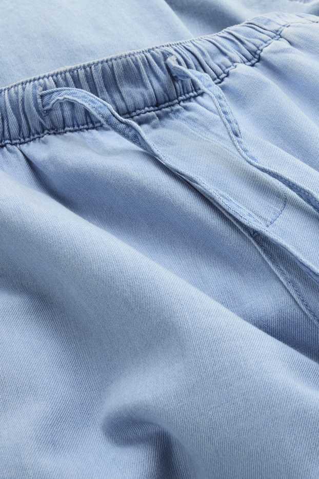 Femmes - Wide leg jean - high waist - jean bleu clair