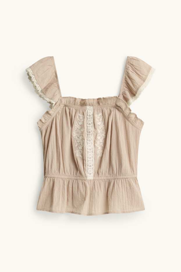 Femmes - Caraco - beige