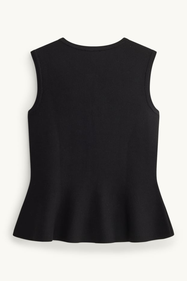 Dona - Armilla de punt de mitja - negre