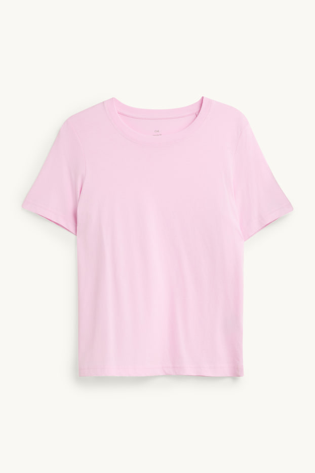 Damen - T-Shirt - Regular Fit - rosa