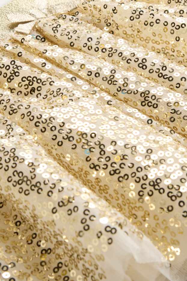 Kinderen: meisjes - Paillettenrok - goud