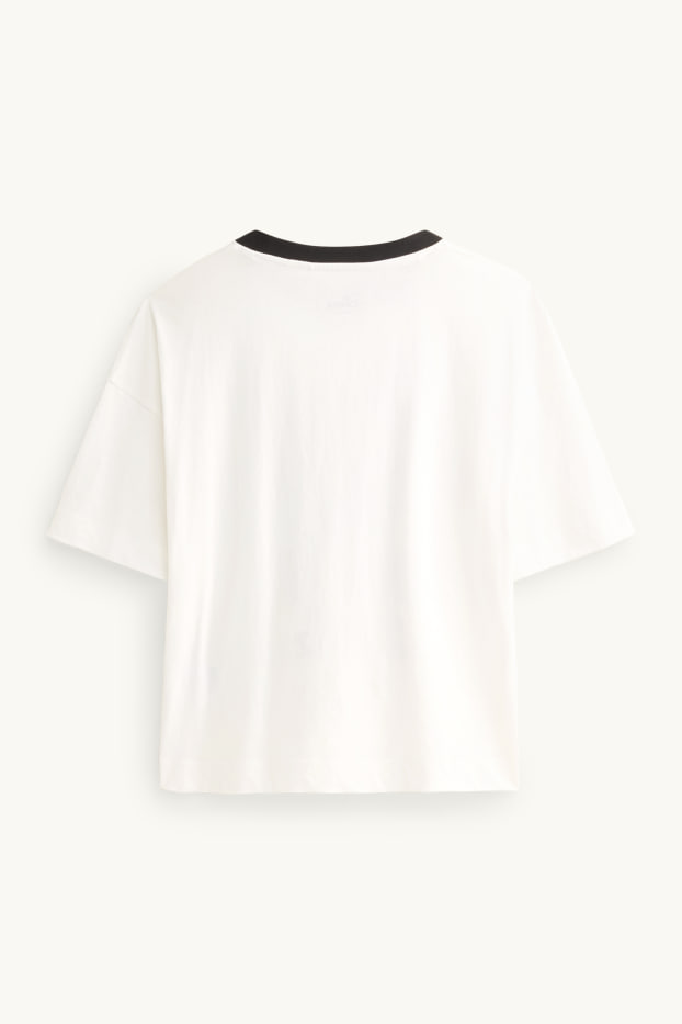 Mujer - Camiseta - blanco / negro