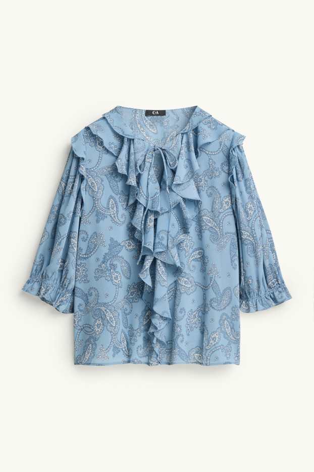Dona - Brusa - amb motiu - blau