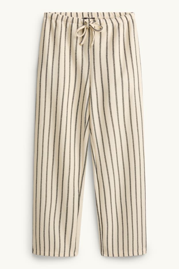 Femei - Pantaloni de trening - alb / negru