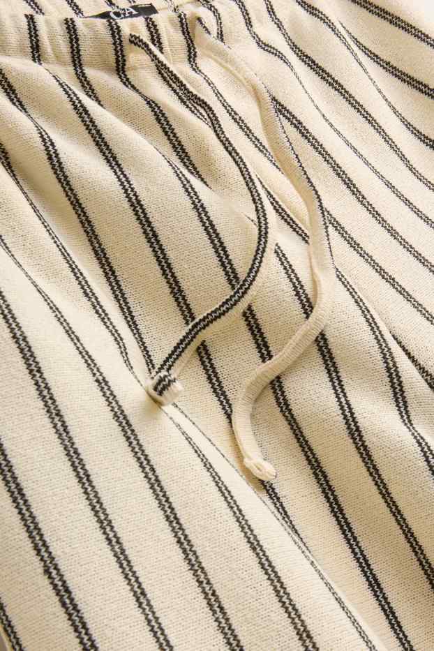 Femei - Pantaloni de trening - alb / negru