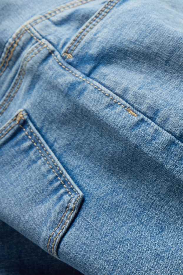 Kinderen: meisjes - Wide leg jegging - jeansblauw
