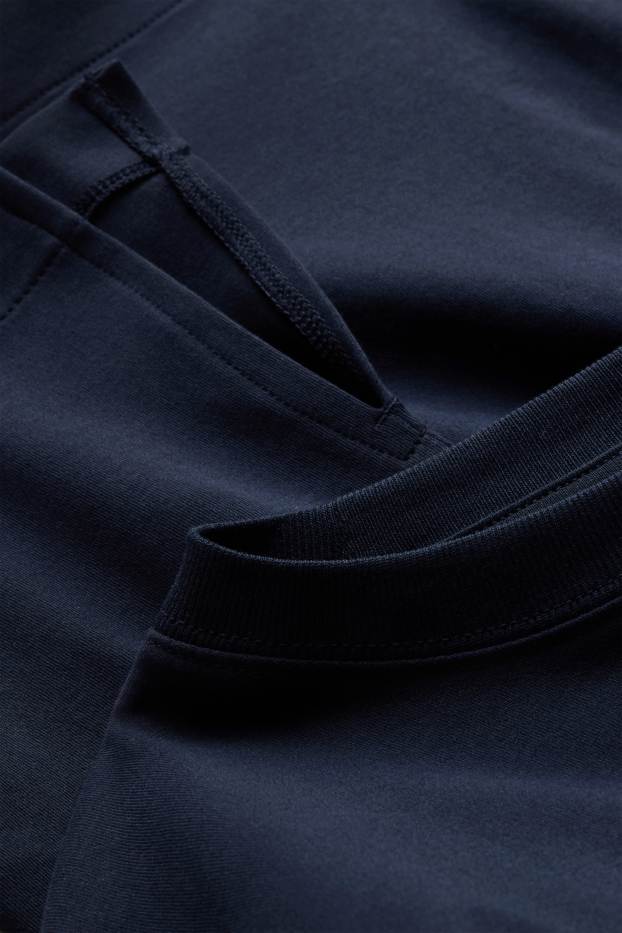 Damen - T-Shirt - Oversized - dunkelblau