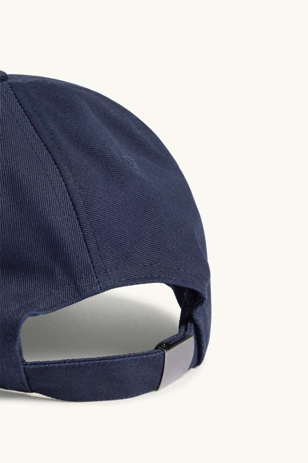 Hommes - Casquette - bleu foncé