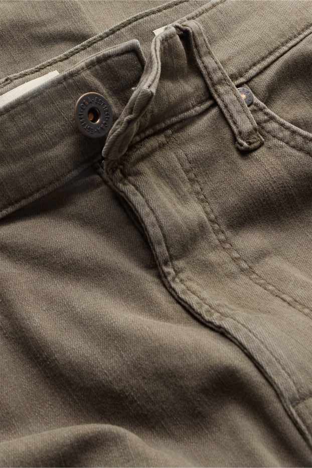 Heren - Straight jeans - jeansbruin