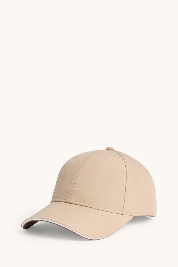 Hommes - Casquette - beige