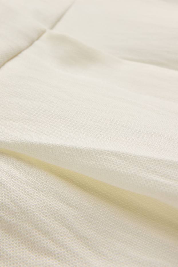 Femmes - Pantalon de bureau - high waist - regular fit - blanc crème