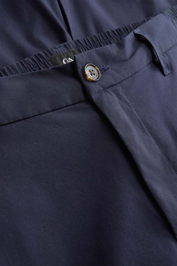 Hommes - Chino - tapered fit - bleu foncé